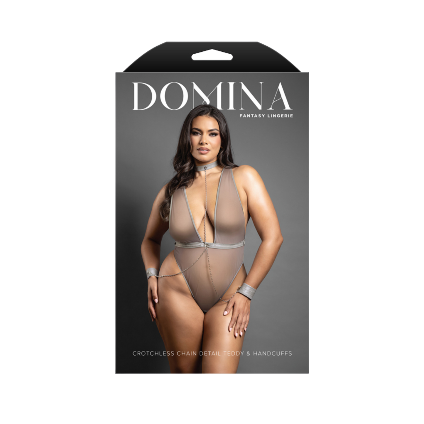 Crotchless Chain Detail Teddy